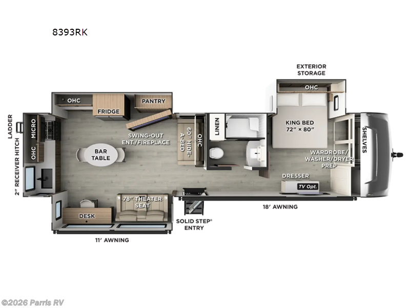2027 Forest River Rockwood Signature 8393RK - New Travel Trailer For Sale by Parris RV in Murray, Utah features Slideout