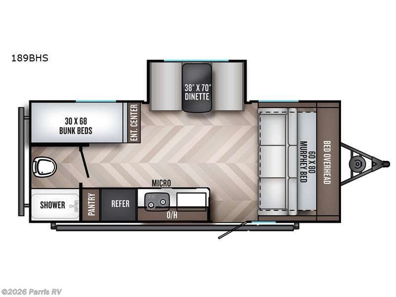 2021 Palomino PaloMini 189BHS - Used Travel Trailer For Sale by Parris RV in Murray, Utah features Slideout