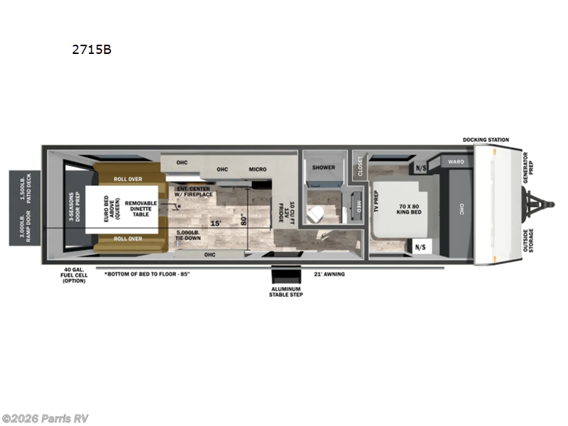 2027 Forest River XLR Boost 2715B - New Toy Hauler For Sale by Parris RV in Murray, Utah