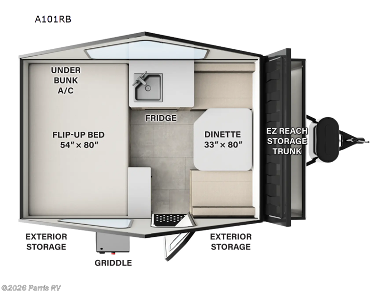 2026 Forest River Rockwood Hardside Series A101RB - New Popup For Sale by Parris RV in Murray, Utah