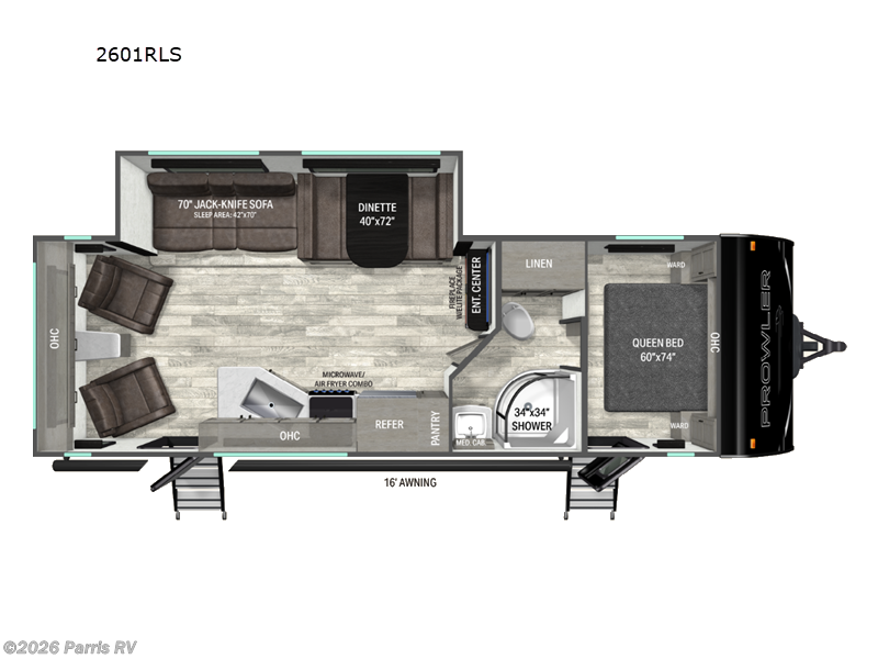 2027 Heartland Prowler 2601RLS - New Travel Trailer For Sale by Parris RV in Murray, Utah features Slideout