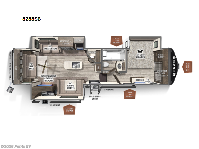 2022 Forest River Rockwood Signature Ultra Lite 8288SB - Used Fifth Wheel For Sale by Parris RV in Murray, Utah features Slideout
