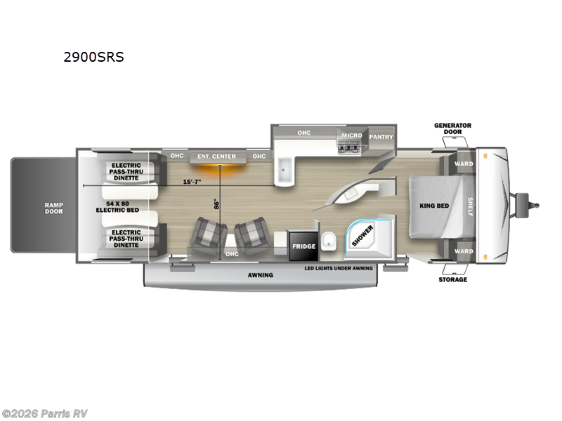 2024 Forest River Sandstorm 2900SRS - Used Toy Hauler For Sale by Parris RV in Murray, Utah features Slideout