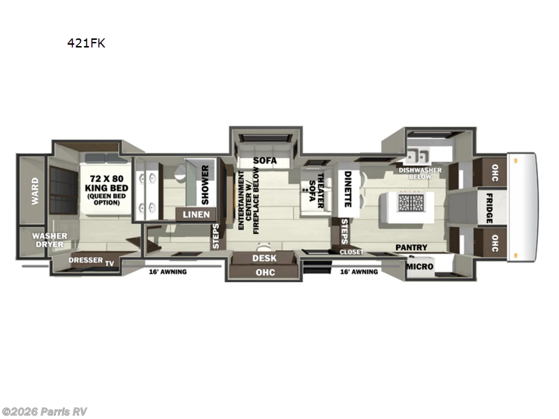 2027 Forest River RiverStone 421FK - New Fifth Wheel For Sale by Parris RV in Murray, Utah features Slideout