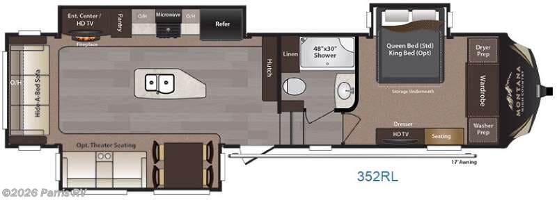 2016 Keystone Montana High Country 352RL - Used Fifth Wheel For Sale by Parris RV in Murray, Utah features Slideout