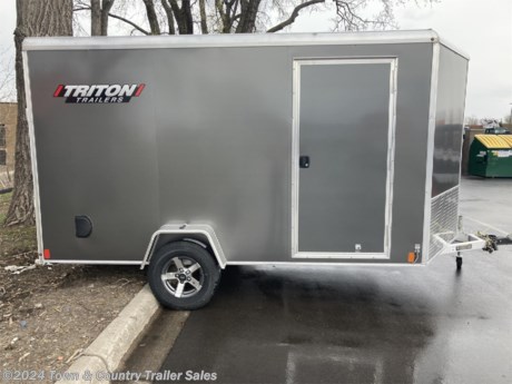 &lt;p&gt;2023 7x12 Triton Vault Cargo&lt;/p&gt;
&lt;p&gt;All aluminum construction, LED lighting, Rear ramp door with spring assist, Single 3500lb axle, Side vents, Side entry door with RV latch, Aluminum wheels, Tongue jack with caster wheel.&lt;/p&gt;
&lt;p&gt;&amp;nbsp;&lt;/p&gt;