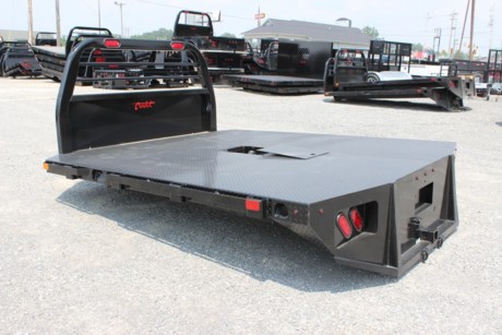 CADET FRISCO MODEL STEEL FLATBED FOR TRUCK FOR SALE, 96&amp;quot; X 112&amp;quot;, 34&amp;quot; FRAME WIDTH, THIS BED FITS A DUALLY WHEEL CAB AND CHASSIS TRUCK (60&amp;quot; CAB TO AXLE), GOOSENECK HITCH (2-5/16&amp;quot; BALL INSTALLED - 30,000# RATING), SKIRTED REAR WITH TAPERED CORNERS AND 2-1/2&amp;quot; RECEIVER HITCH, 1/8&amp;quot; TREAD PLATE FLOOR, 3&amp;quot; CHANNEL CROSSMEMBERS, 6&amp;quot; STRUCTURAL CHANNEL LONG SILLS, 40&amp;quot; ROLL TUBE HEADACHE RACK, SIDE POCKETS AND RUB RAILS, 9 BULLET LED CLEARANCE LIGHTS, BLACK POLYURETHANE PAINT, 2 STOP &amp; TURN WITH CYCLOPS BACKUP HEADER LIGHTS, 2 STOP &amp; TURN TAIL LIGHTS AND 2 TAIL LIGHTS WITH CYCLOPS BACKUP, ALL WEATHER UNDER-COATING, WEATHERPROOF WIRING HARNESS.

Type: Truck body