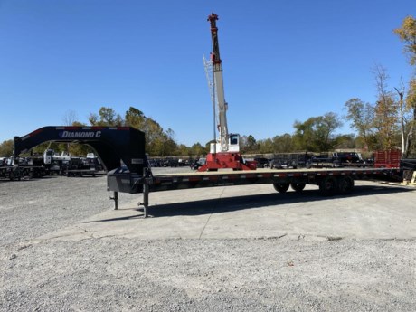 2023 DIAMOND C FMAX207-35 ENGINEERED BEAM GOOSENECK, 30 FT PLUS 5 FT, MAX RAMPS, 2-7K TORFLEX AXLES, ELECTRIC BRAKES, FOLD DOWN SPARE TIRE MOUNT, SPARE TIRE, 2-12K DROPLEG JACKS, WINCH PLATE, GOOSENECK TOOLBOX, LED LIGHTS, HD 16 PLY 215/75R/17.5 TIRES, SWAY CONTROL PIPE, GRAY METALLIC DIFFERENCE MAKER POWDERCOAT