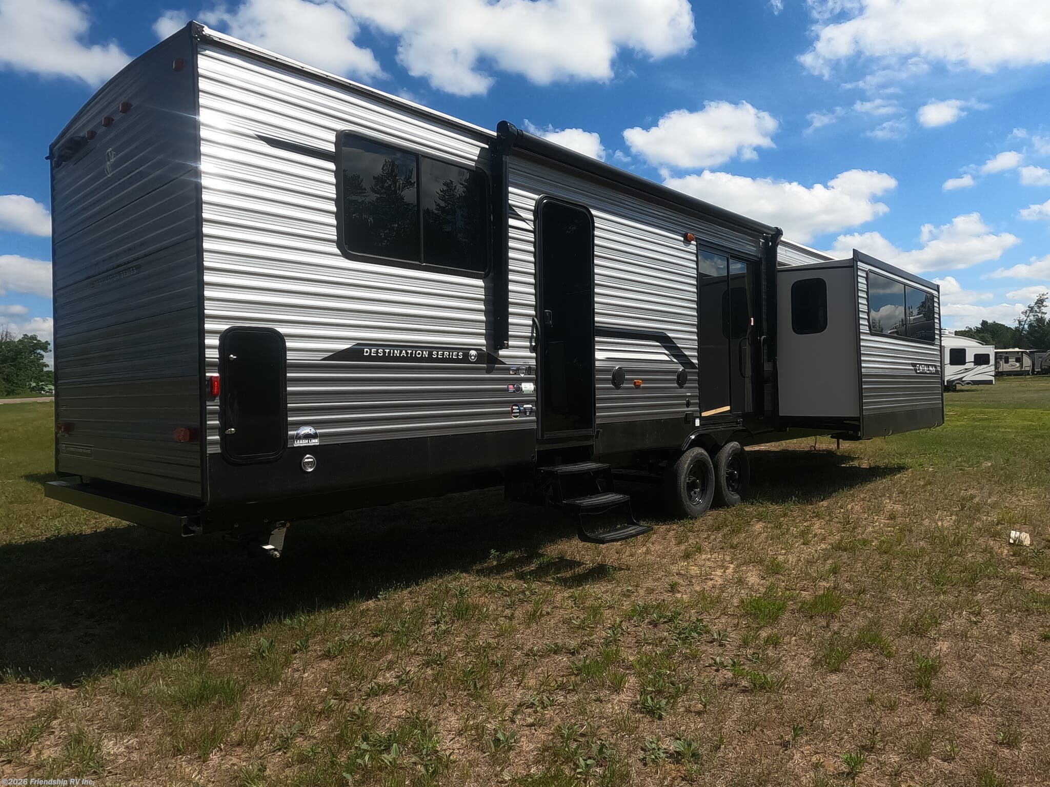 2026 Coachmen Catalina Destination 39flts - New Destination Trailer For Sale by Friendship RV Inc. in Friendship, Wisconsin features Solid Surface Countertops, Black Tank Flush, Dryer, Booth Dinette, Bunk Beds