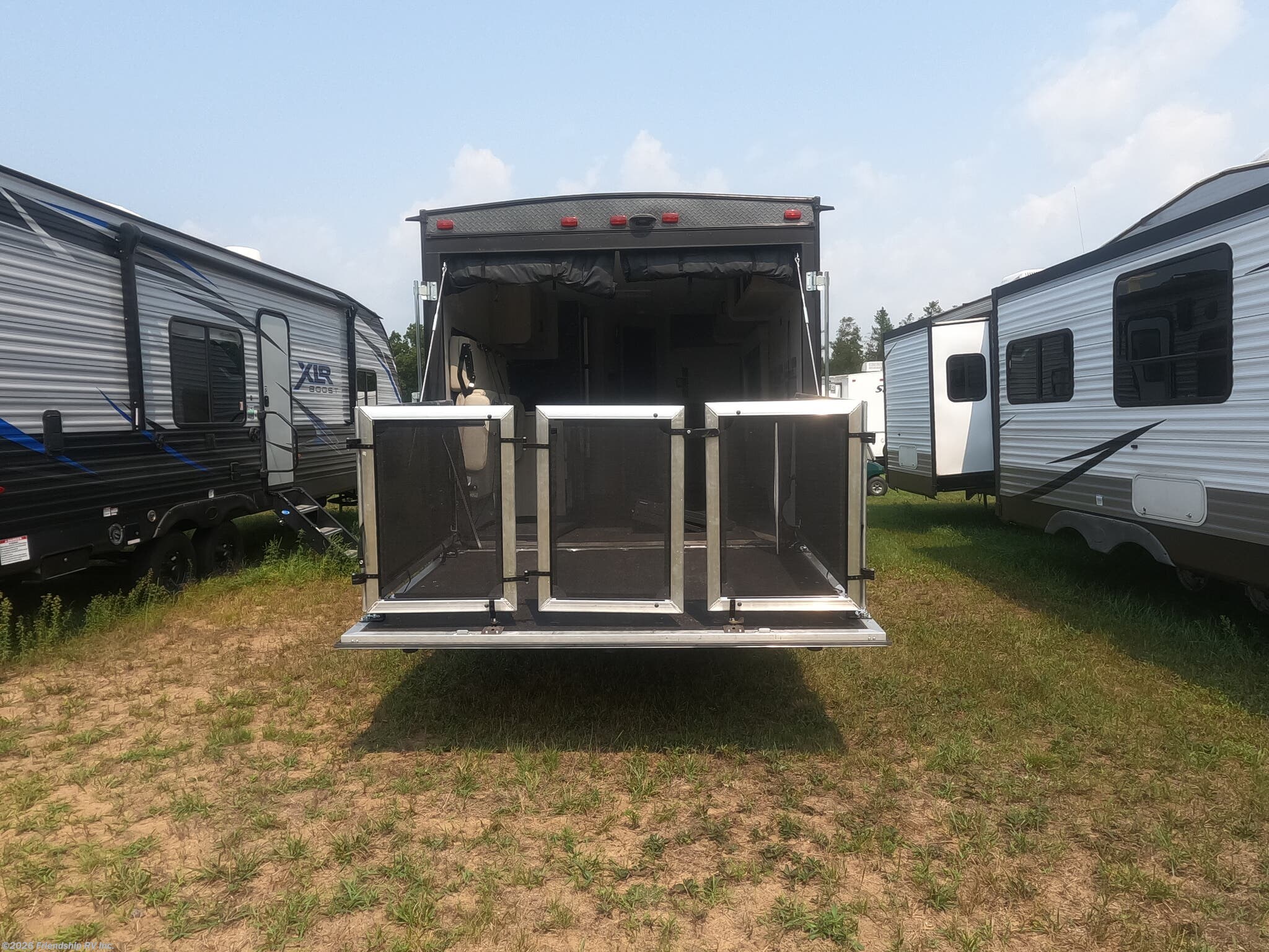 2024 Coachmen Catalina Trail Blazer 26TH - New Toy Hauler For Sale by Friendship RV Inc. in Friendship, Wisconsin features Solar Prep, Awning, Roof Vent, Skylight, Black Tank Flush