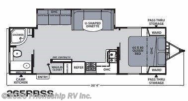 Floorplan of 2020 Coachmen Apex Ultra-Lite 265RBSS