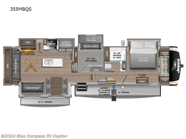 2024 Jayco Eagle 355MBQS - New Fifth Wheel For Sale by Blue Compass RV Dayton in Dayton, Ohio