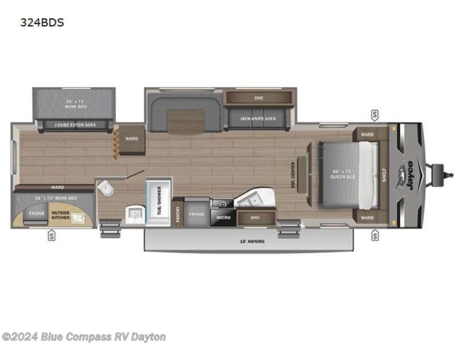 2024 Jayco Jay Flight 324BDS - New Travel Trailer For Sale by Blue Compass RV Dayton in Dayton, Ohio