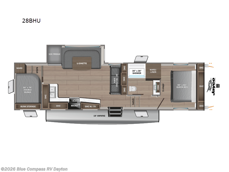 2026 Jayco Eagle SLE 28BHU - New Fifth Wheel For Sale by Blue Compass RV Dayton in New Carlisle, Ohio features Slideout