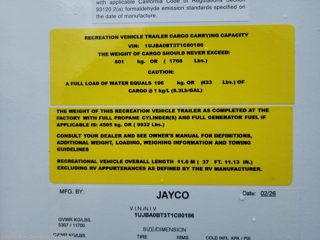 2026 Eagle HT 294CKBS by Jayco from Blue Compass RV Dayton in New Carlisle, Ohio