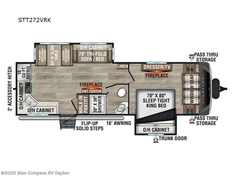 2025 Venture RV SportTrek Touring Edition STT272VRK - New Travel Trailer For Sale by Blue Compass RV Dayton in New Carlisle, Ohio features Slideout
