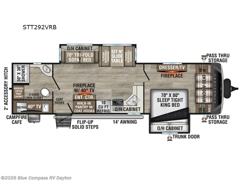 2026 Venture RV SportTrek Touring Edition STT292VRB - New Travel Trailer For Sale by Blue Compass RV Dayton in New Carlisle, Ohio features Slideout