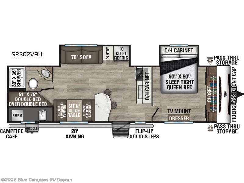 2026 Venture RV Stratus SR302VBH - New Travel Trailer For Sale by Blue Compass RV Dayton in New Carlisle, Ohio features Slideout