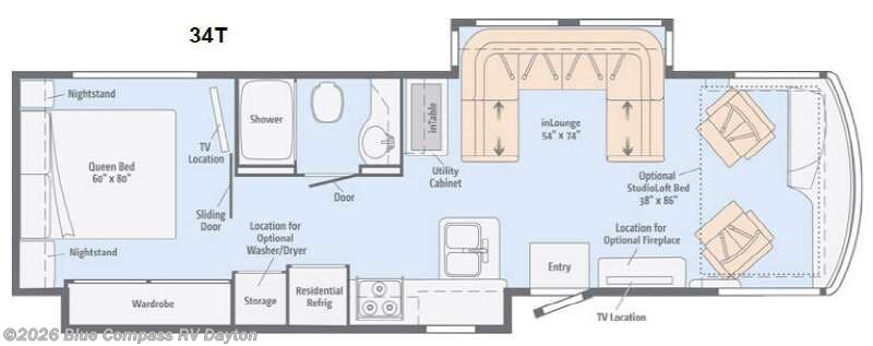 2015 Winnebago Forza 34T - Used Class A For Sale by Blue Compass RV Dayton in New Carlisle, Ohio features Slideout