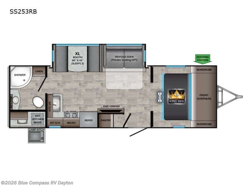 2022 CrossRoads Sunset Trail SS253RB - Used Travel Trailer For Sale by Blue Compass RV Dayton in New Carlisle, Ohio features Slideout