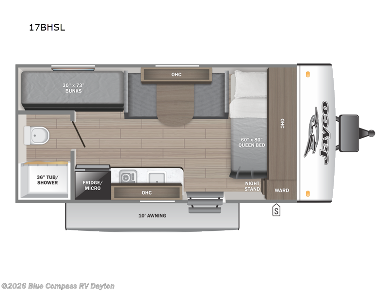 2026 Jayco Jay Feather Air SL 17BHSL - New Travel Trailer For Sale by Blue Compass RV Dayton in New Carlisle, Ohio