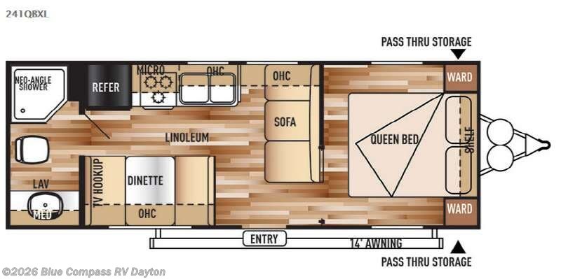 2015 Forest River Wildwood 241QBXL - Used Travel Trailer For Sale by Blue Compass RV Dayton in New Carlisle, Ohio