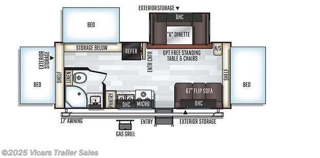 65309 - 2020 Forest River Rockwood Roo 233S (Slatewood Layout#5 65309 - 2020 Forest River Rockwood Roo 233S (Slatewood