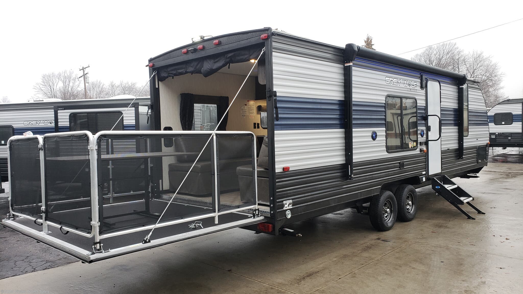 2020 Forest River RV Grey Wolf 26rr Toy Hauler (Glacier) for Sale in