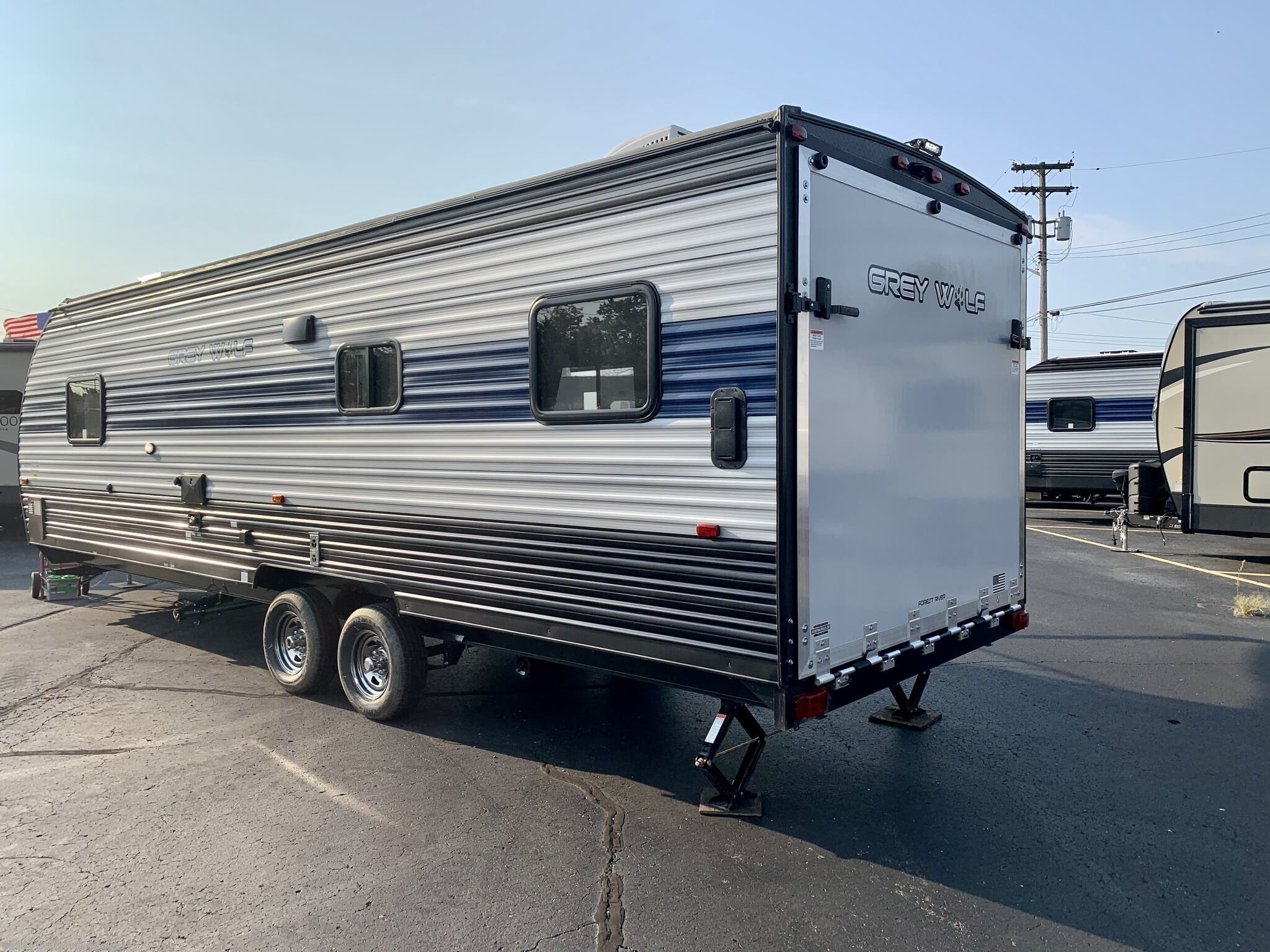 2020 Forest River Grey Wolf 26rr Toy Hauler (Glacier) RV for Sale in