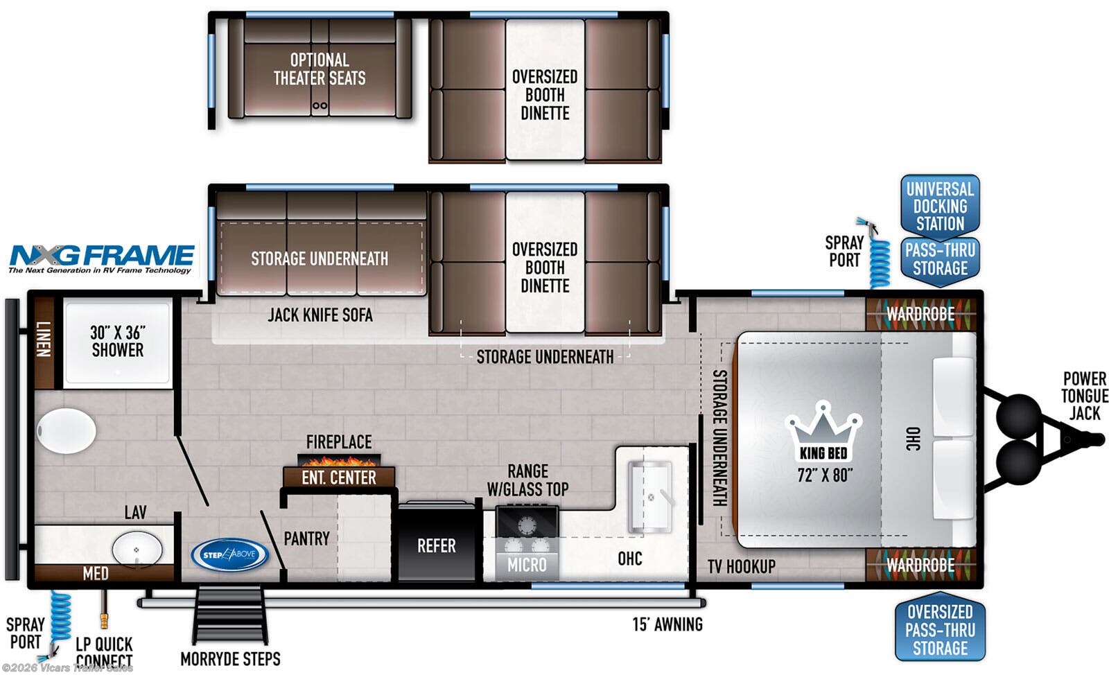 2023 East to West Della Terra 261RB - New Travel Trailer for sale by Vicars Trailer Sales in Taylor, Michigan