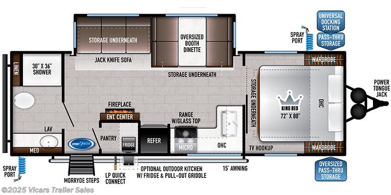 2023 East to West Della Terra 261RB Floorplan