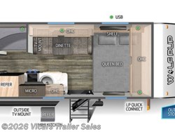 Stock Image for 2024 Forest River 16BHSW (options and colors may vary) 2026 Forest River Cherokee Wolf Pup 16BHSW - New Travel Trailer for sale by Vicars Trailer Sales in Taylor, Michigan