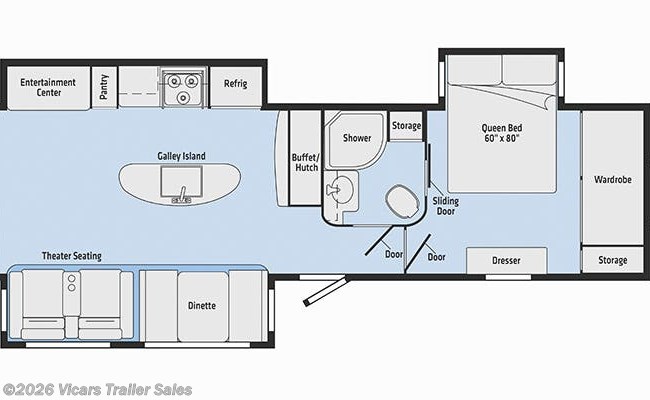 2020 Winnebago Minnie Plus 30RLSS Floorplan