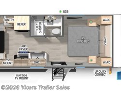 Stock Image for 2025 Forest River 20RDSE (options and colors may vary) 2026 Forest River Cherokee Grey Wolf 20RDSE - New Travel Trailer for sale by Vicars Trailer Sales in Taylor, Michigan