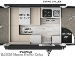 Stock Image for 2025 Forest River 1910FT (options and colors may vary) 2025 Rockwood Freedom 1910FT by Forest River from Vicars Trailer Sales in Taylor, Michigan