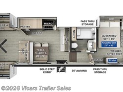 Stock Image for 2025 Forest River R375RL (options and colors may vary) 2025 Forest River Rockwood Signature R375RL - New Fifth Wheel for sale by Vicars Trailer Sales in Taylor, Michigan