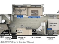 Stock Image for 2025 Forest River 2706BH (options and colors may vary) 2025 Forest River Rockwood Ultra Lite 2706BH - New Travel Trailer for sale by Vicars Trailer Sales in Taylor, Michigan