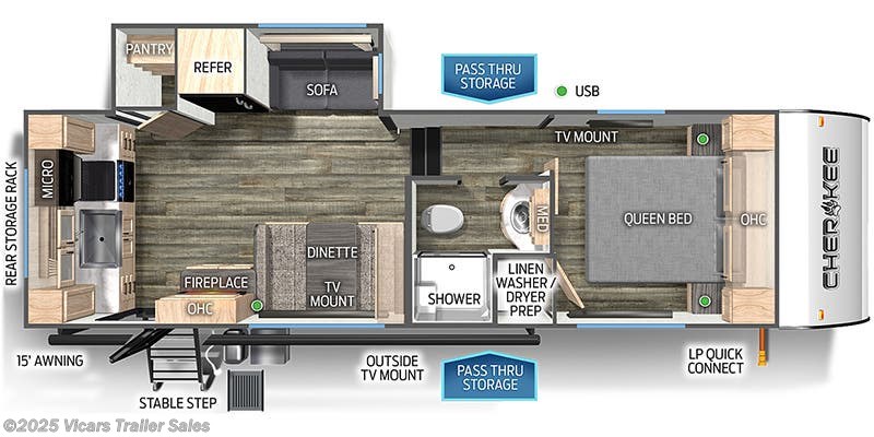 2024 Forest River Cherokee Black Label 235MBBL Floorplan