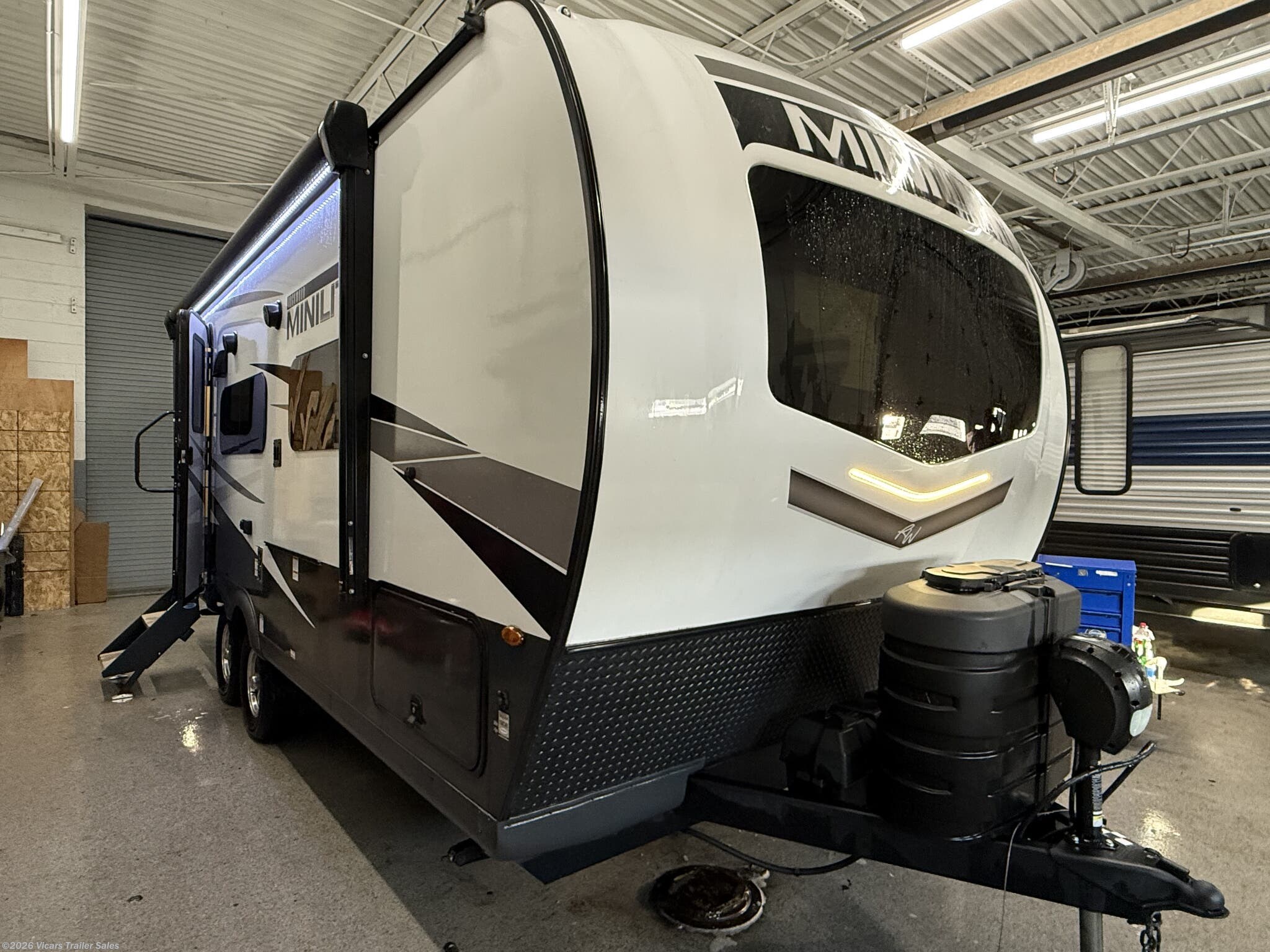 2024 Forest River Rockwood Mini Lite 2109s - Used Travel Trailer For Sale by Vicars Trailer Sales in Taylor, Michigan features TV, Stove Top Burner, Furnace, Solar Panels, Refrigerator