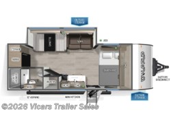 Stock Image for 2026 Forest River 18PB (options and colors may vary) 2026 Forest River Cherokee Wolf Pup 18PB - New Travel Trailer for sale by Vicars Trailer Sales in Taylor, Michigan