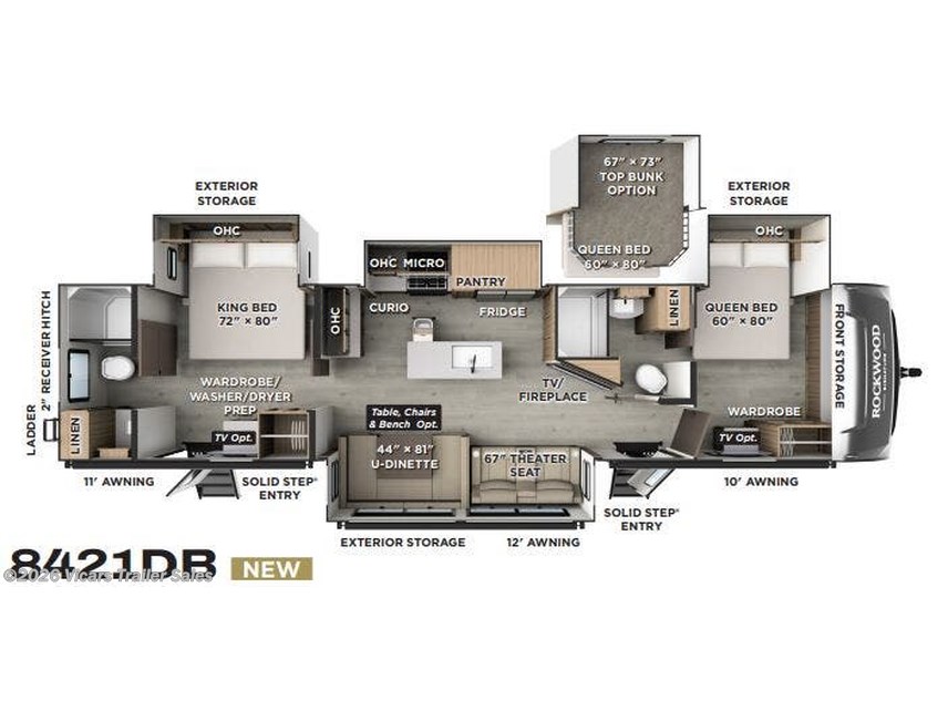 New 2026 Forest River Rockwood Signature 8421DB available in Taylor, Michigan