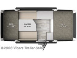 Stock Image for 2026 Forest River 16OTG (options and colors may vary) 2026 Forest River Rockwood Off The Ground 16OTG - New Popup for sale by Vicars Trailer Sales in Taylor, Michigan