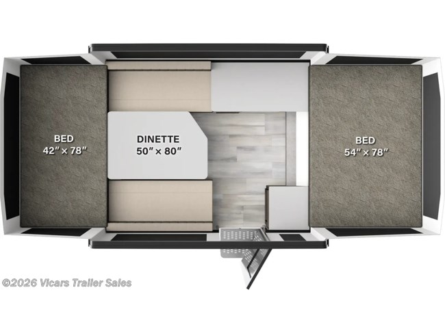 2026 Forest River Rockwood Off The Ground 16OTG Floorplan