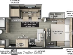 Stock Image for 2026 Forest River 2511S (options and colors may vary) 2026 Forest River Rockwood Mini Lite 2511S - New Travel Trailer for sale by Vicars Trailer Sales in Taylor, Michigan