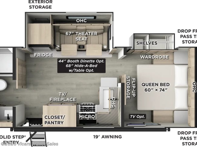 2026 Forest River Rockwood Mini Lite 2511S Floorplan
