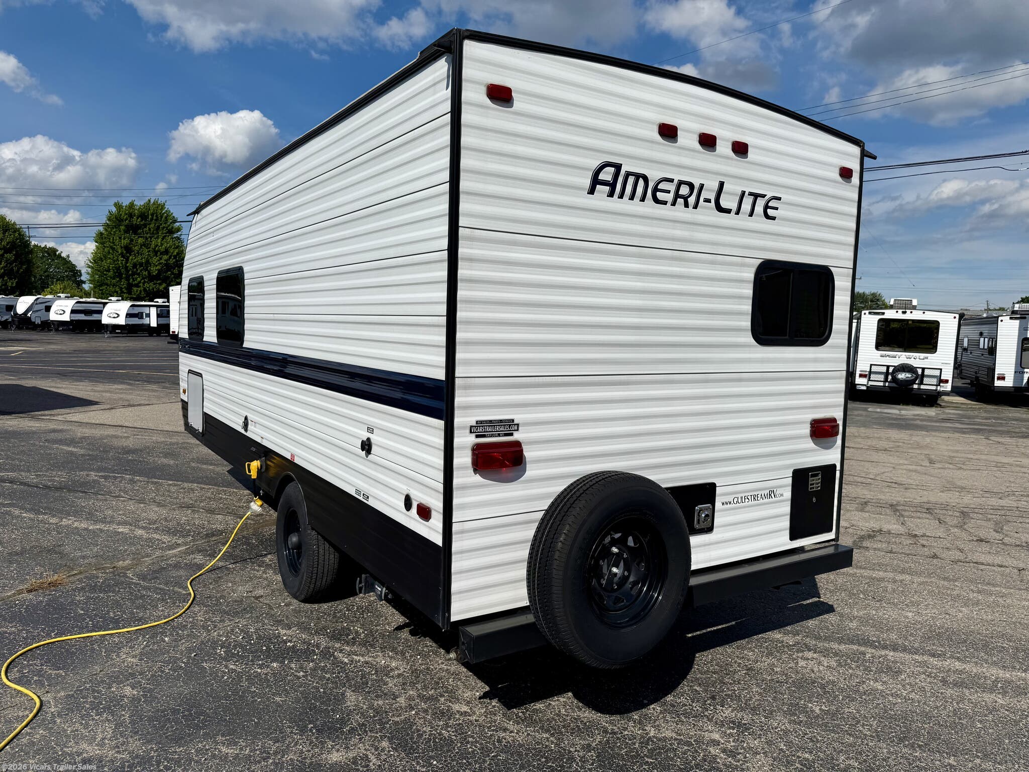 2022 Gulf Stream Ameri-Lite Super Lite 199RK - Used Travel Trailer For Sale by Vicars Trailer Sales in Taylor, Michigan features CO Detector, LP Detector, Smoke Detector, Stove, Air Conditioning