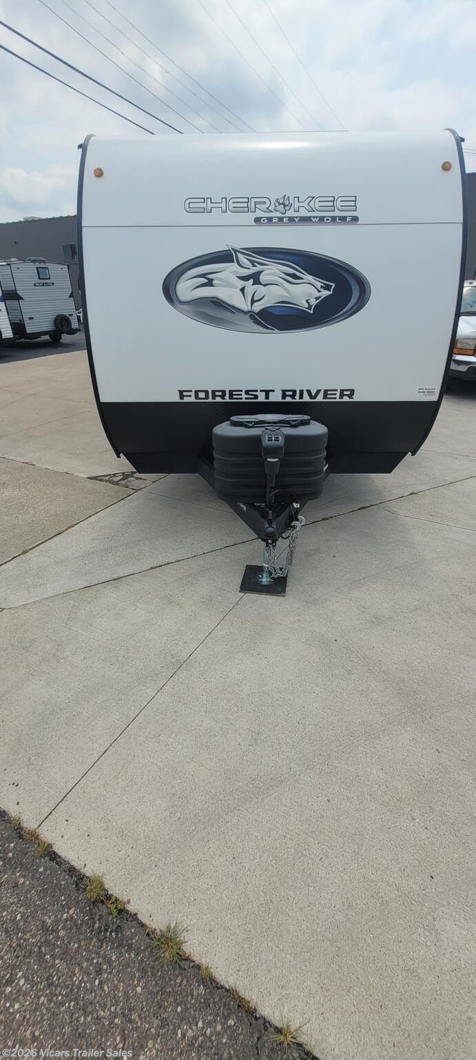 2026 Cherokee 26DBH - New Travel Trailer For Sale by Vicars Trailer Sales in Taylor, Michigan features Refrigerator, Air Conditioning, Tankless Demand Gas Water Heater, CO Detector, Furnace