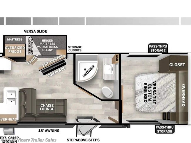 2025 Forest River Wildwood X-Lite 24VIEW Floorplan