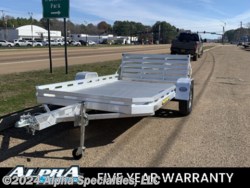 New 2024 Aluma 7712H-S-TG 12&apos; Aluminum Utility Trailer available in Pearl, Mississippi