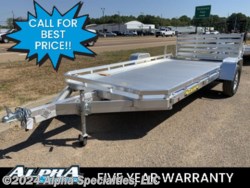 New 2024 Aluma 7814S-BT 14&apos; Aluminum Utility Trailer available in Pearl, Mississippi